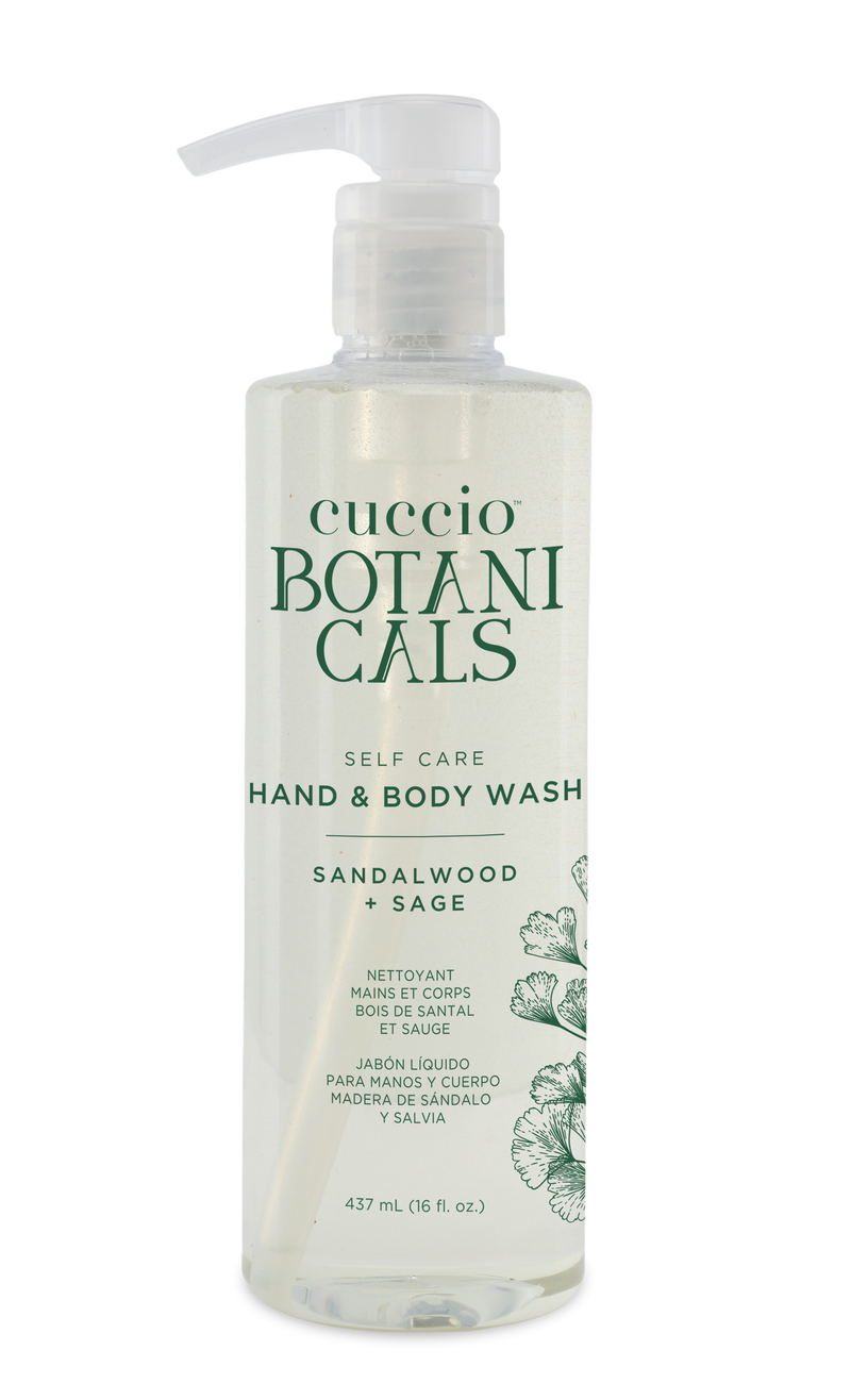 BOTANICALS HYDRATING HAND & BODY WASH SANDALWOOD + SAGE 16oz.